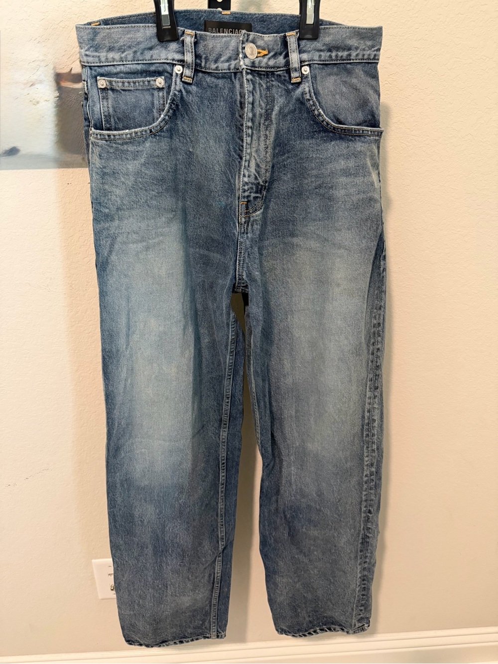 Balenciaga Unisex Light Blue Baggy fit Jeans